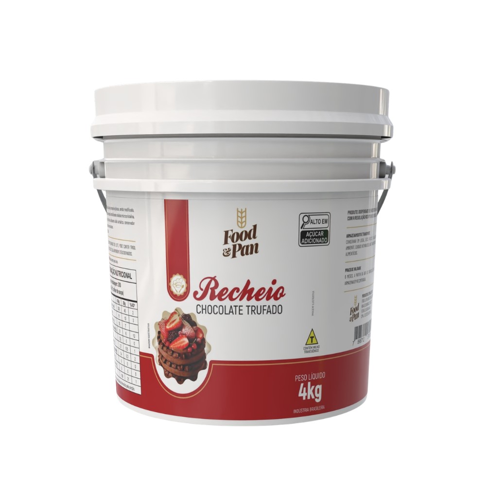 mockup recheio de chocolate trufado