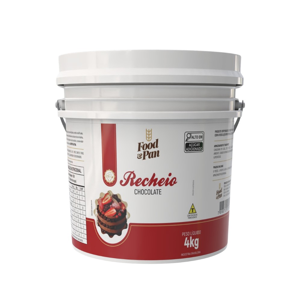 mockup recheio de chocolate